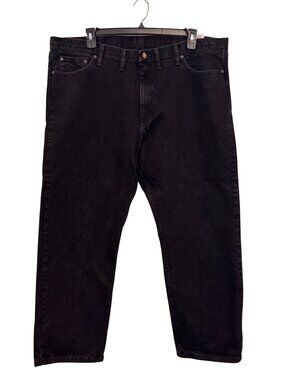 vintage Wrangler Mens Black Relaxed Fit Jeans 44X30 Cotton Denim